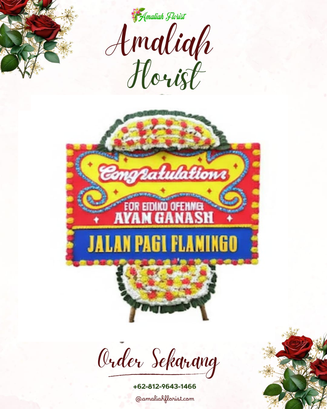 Sewa Papan Bunga Jambu